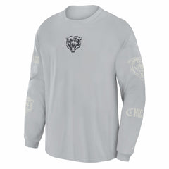 Chicago Bears Oversized Type Play Long Sleeve T-Shirt - Gray discount