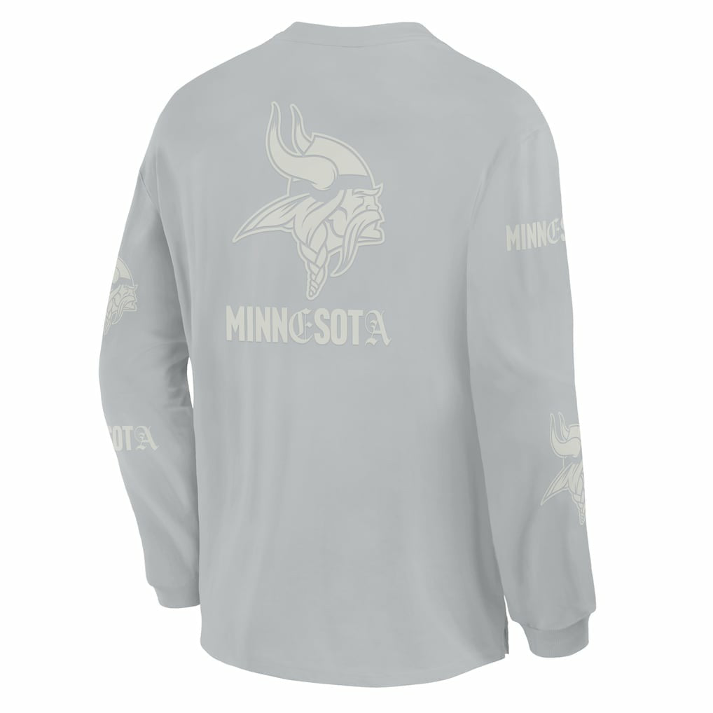 Minnesota Vikings Oversized Type Play Long Sleeve T-Shirt - Gray online
