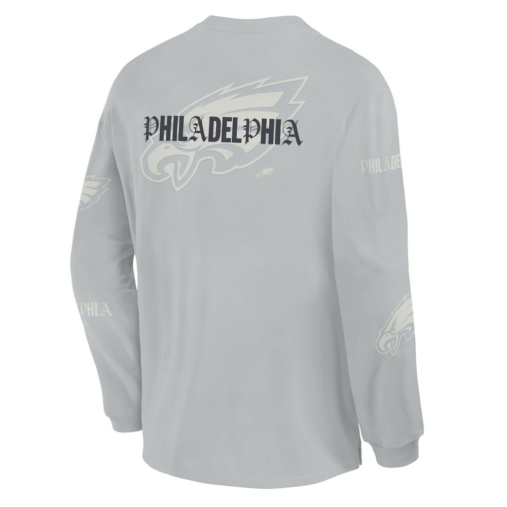 Philadelphia Eagles Oversized Type Play Long Sleeve T-Shirt - Gray online