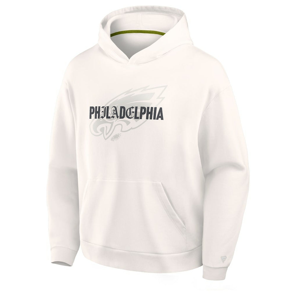 Philadelphia Eagles Oversized Type Play Location Hoodie - Cream sale