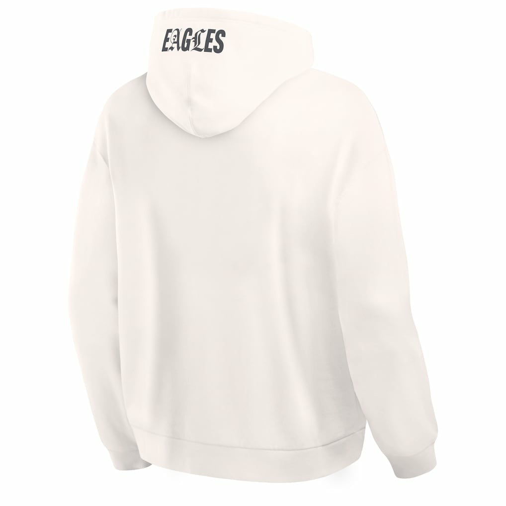Philadelphia Eagles Oversized Type Play Location Hoodie - Cream sale
