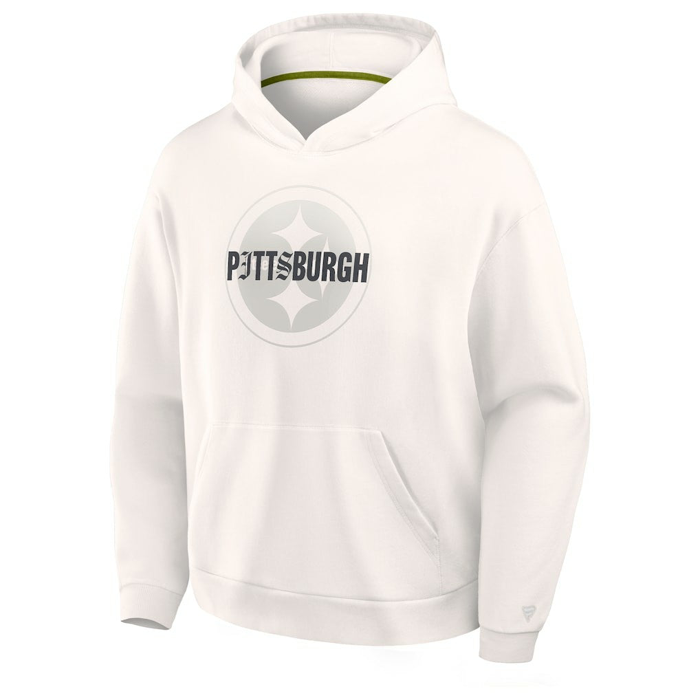 Pittsburgh Steelers Oversized Type Play Location Hoodie - Cream online
