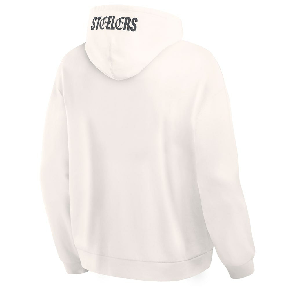 Pittsburgh Steelers Oversized Type Play Location Hoodie - Cream online