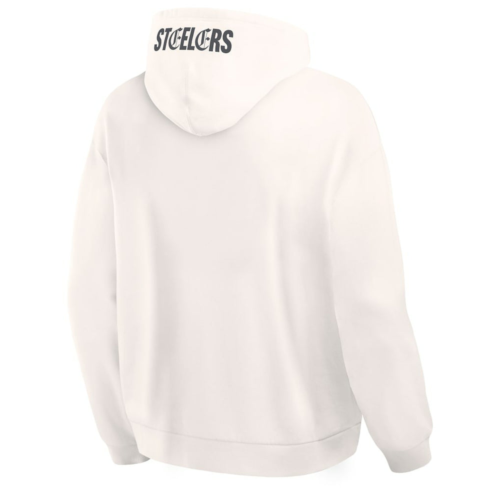 Pittsburgh Steelers Oversized Type Play Location Hoodie - Cream online