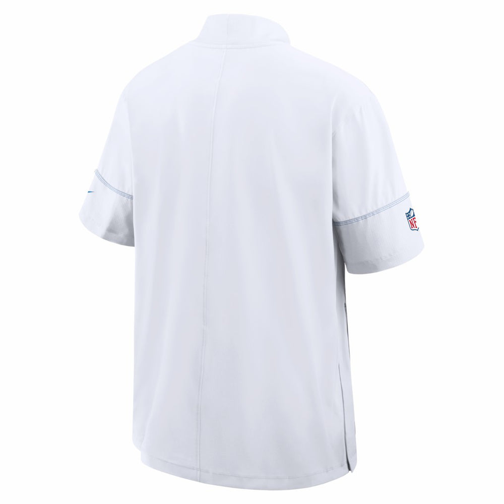 Los Angeles Chargers Sideline Short Sleeve Quarter-Zip Coach Jacket - White | Nike on sale