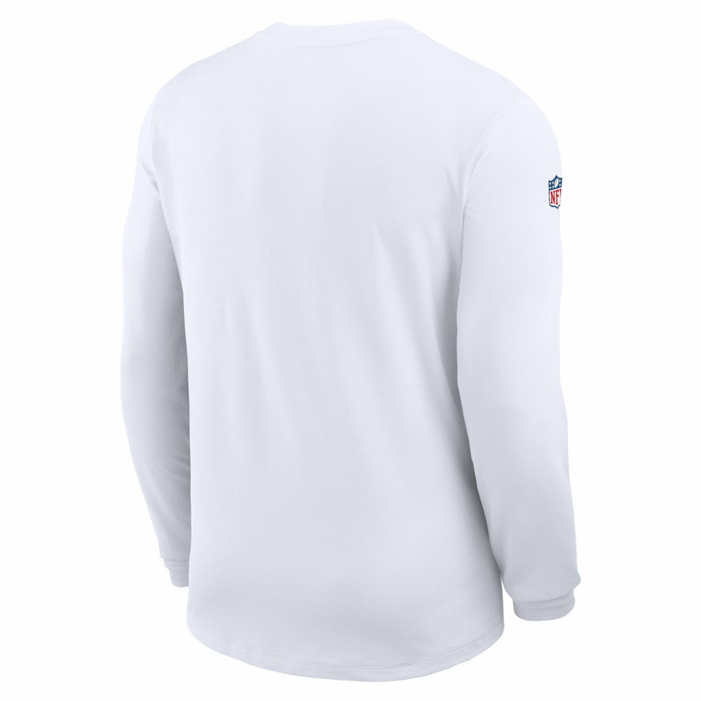 Dallas Cowboys Sideline Coach UV Dri-FIT Long Sleeve Shirt - White | Nike sale