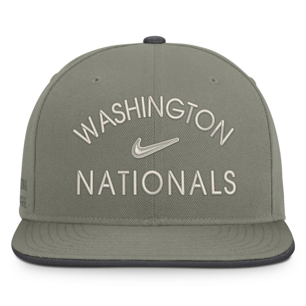 Washington Nationals Pro Dri-FIT Snapback Hat - Olive | Nike