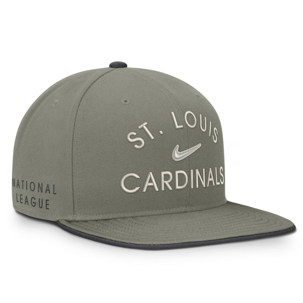 St. Louis Cardinals Pro Dri-FIT Snapback Hat - Olive | Nike