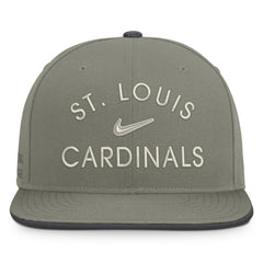 St. Louis Cardinals Pro Dri-FIT Snapback Hat - Olive | Nike