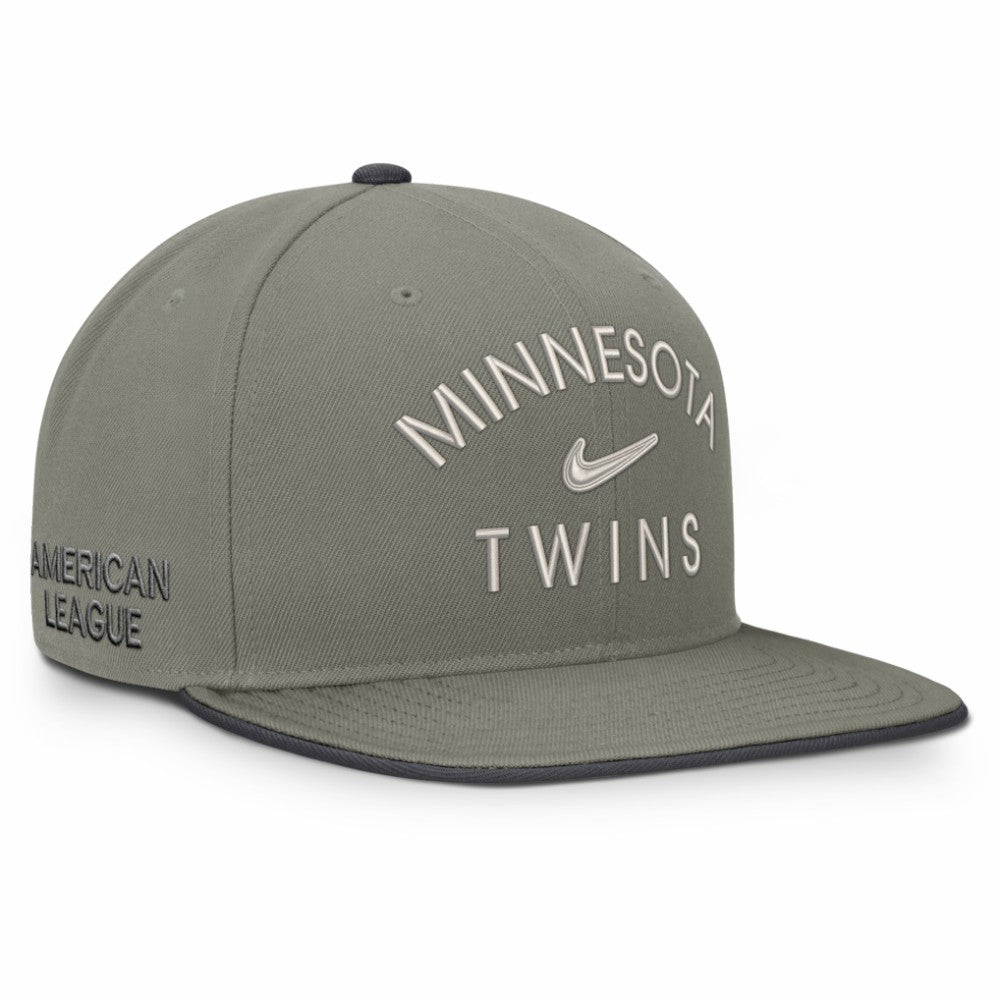Minnesota Twins Pro Dri-FIT Snapback Hat - Olive | Nike