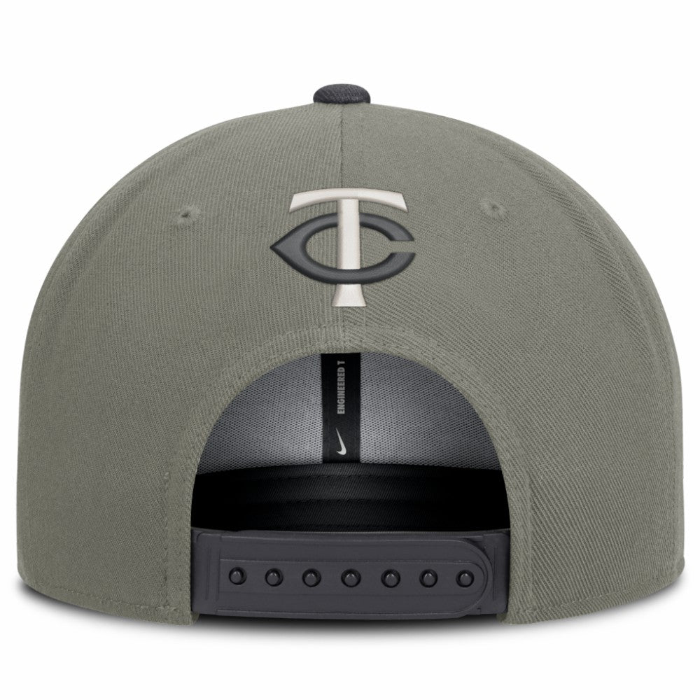 Minnesota Twins Pro Dri-FIT Snapback Hat - Olive | Nike