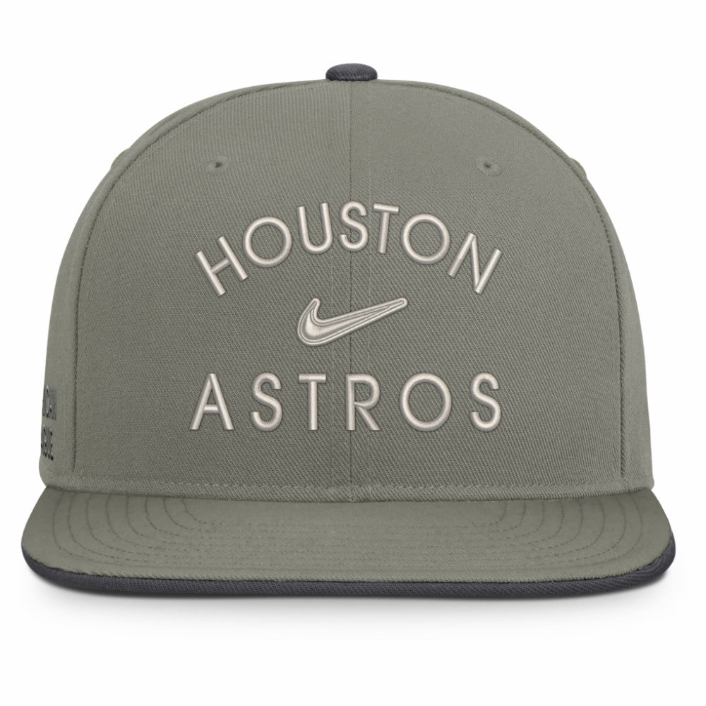 Houston Astros Pro Dri-FIT Snapback Hat - Olive | Nike