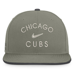 Chicago Cubs Pro Dri-FIT Snapback Hat - Olive | Nike