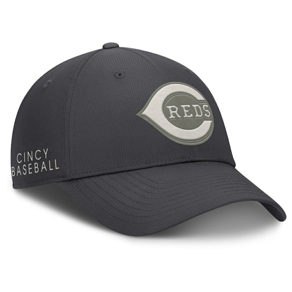 Cincinnati Reds Club Dri-FIT Adjustable Hat - Anthracite | Nike