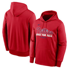 Philadelphia Phillies 2025 MLB Postseason Authentic Collection Therma Fleece Hoodie - Red | Nike