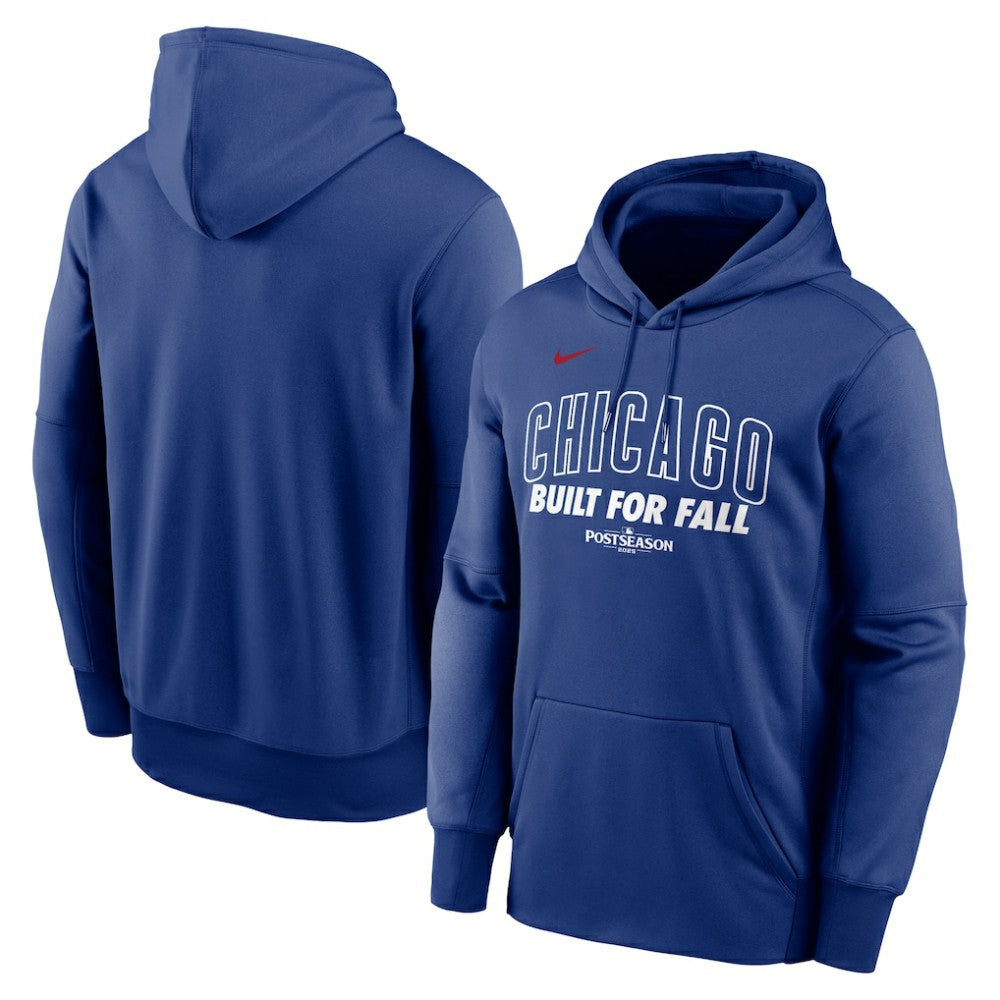 Chicago Cubs 2025 MLB Postseason Authentic Collection Therma Fleece Hoodie - Royal | Nike