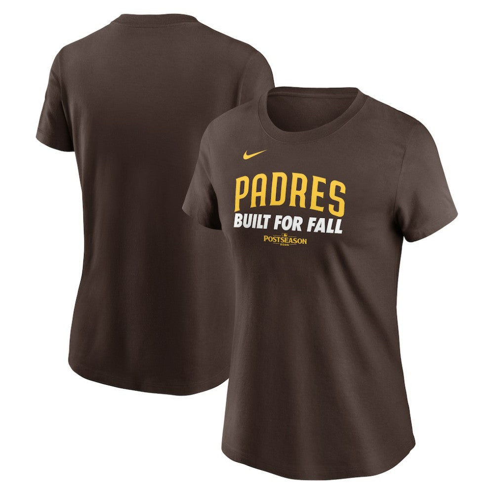San Diego Padres Women's 2025 MLB Postseason Authentic Collection T-Shirt - Brown | Nike