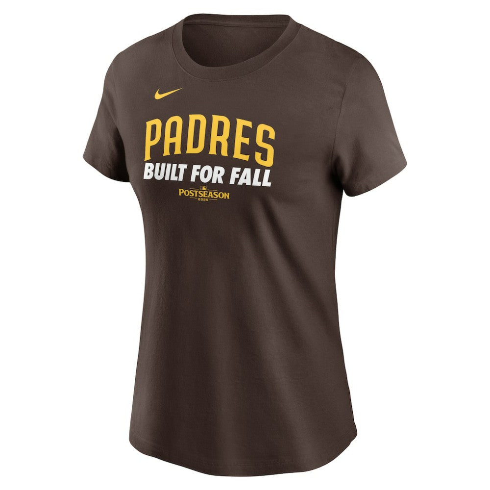 San Diego Padres Women's 2025 MLB Postseason Authentic Collection T-Shirt - Brown | Nike