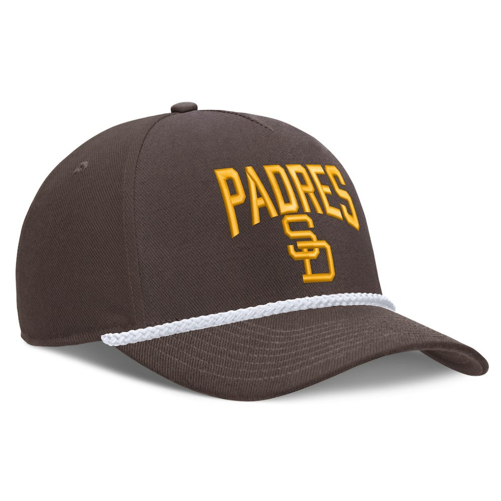 San Diego Padres Cooperstown Rise Adjustable Hat - Brown | Nike