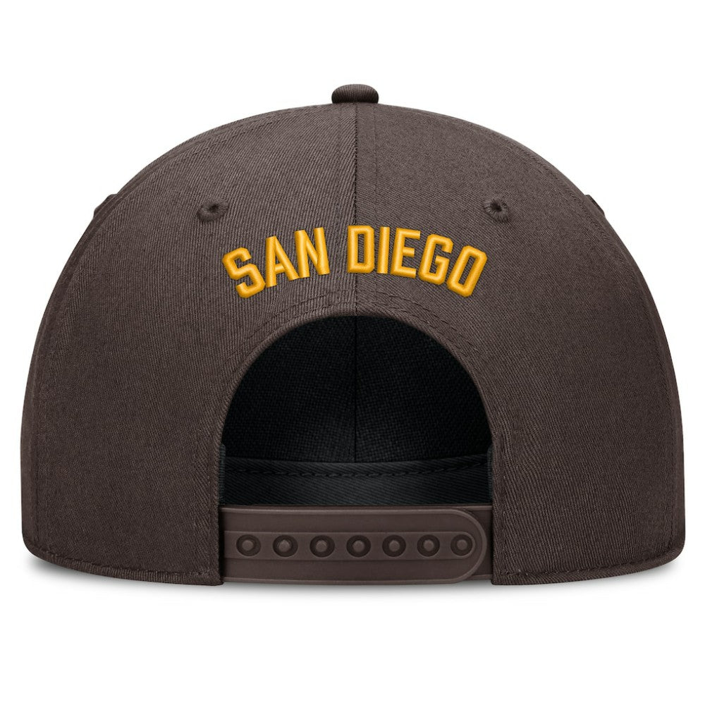 San Diego Padres Cooperstown Rise Adjustable Hat - Brown | Nike