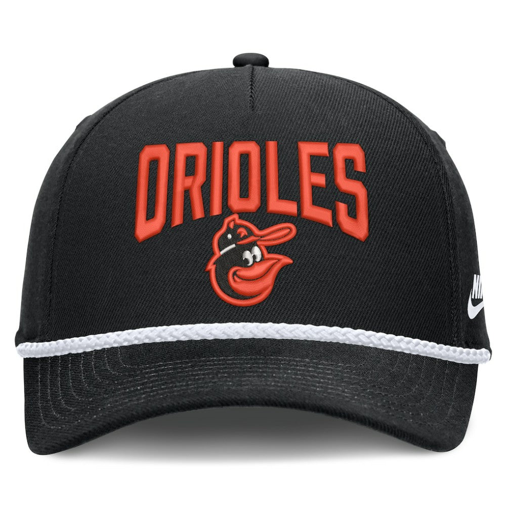 Baltimore Orioles Cooperstown Rise Adjustable Hat - Black | Nike