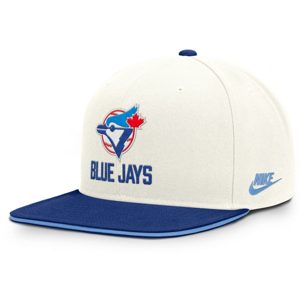 Toronto Blue Jays Cooperstown Pro Dri-FIT Snapback Hat - Cream/Royal | Nike