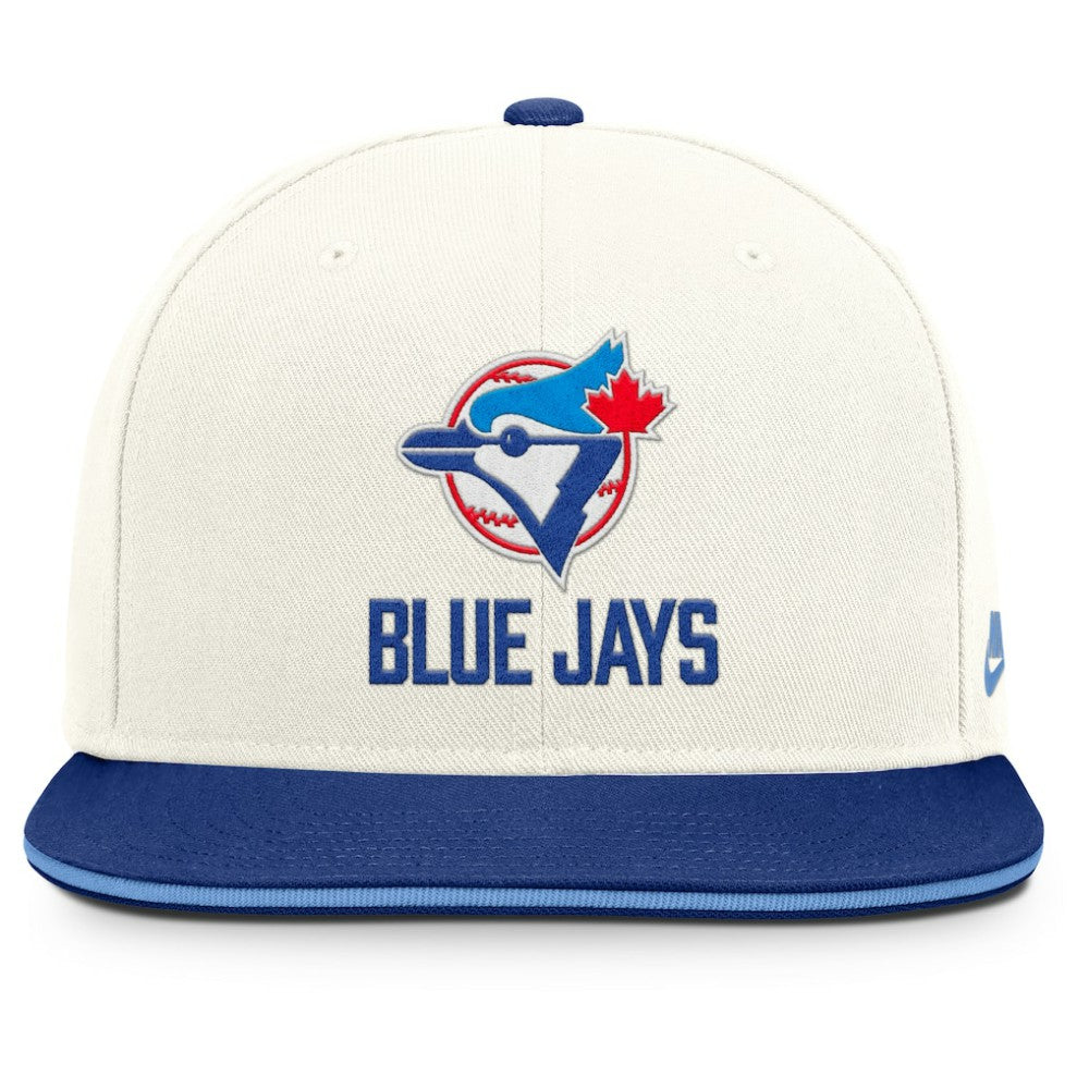 Toronto Blue Jays Cooperstown Pro Dri-FIT Snapback Hat - Cream/Royal | Nike