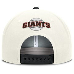 San Francisco Giants Cooperstown Pro Dri-FIT Snapback Hat - Cream/Black | Nike