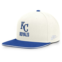 Kansas City Royals Cooperstown Pro Dri-FIT Snapback Hat - Cream/Royal | Nike