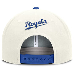 Kansas City Royals Cooperstown Pro Dri-FIT Snapback Hat - Cream/Royal | Nike