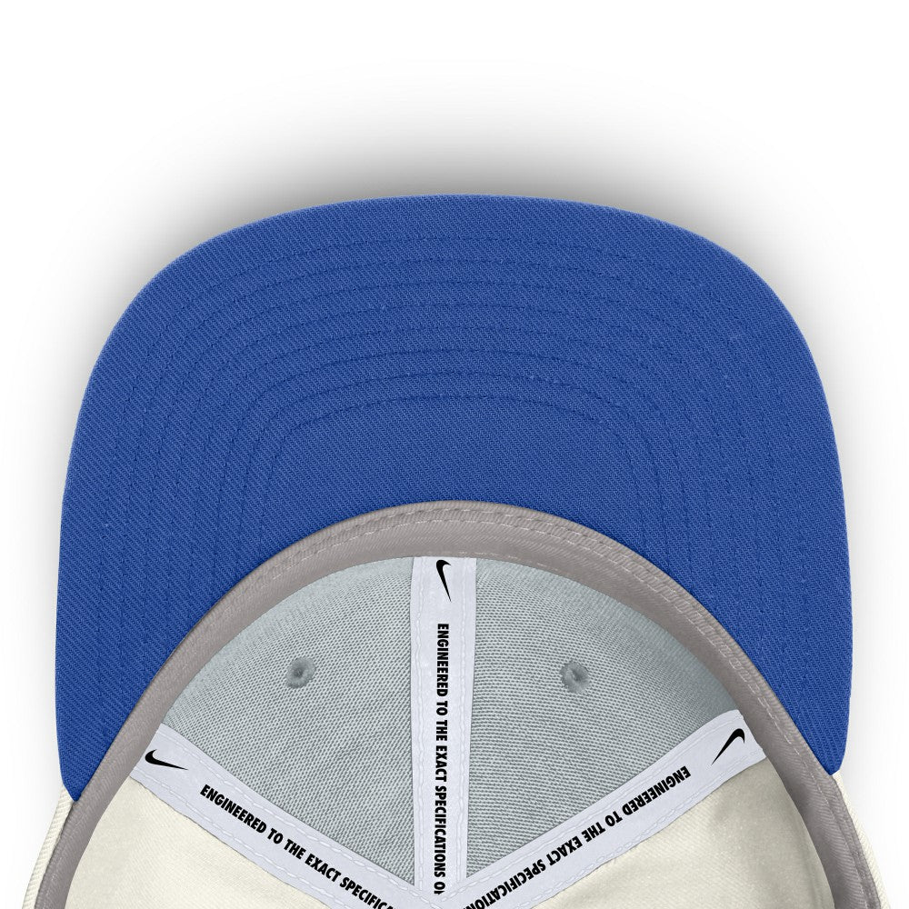 Kansas City Royals Cooperstown Pro Dri-FIT Snapback Hat - Cream/Royal | Nike