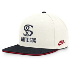 Chicago White Sox Cooperstown Pro Dri-FIT Snapback Hat - Cream/Navy | Nike