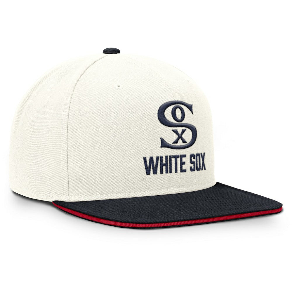 Chicago White Sox Cooperstown Pro Dri-FIT Snapback Hat - Cream/Navy | Nike