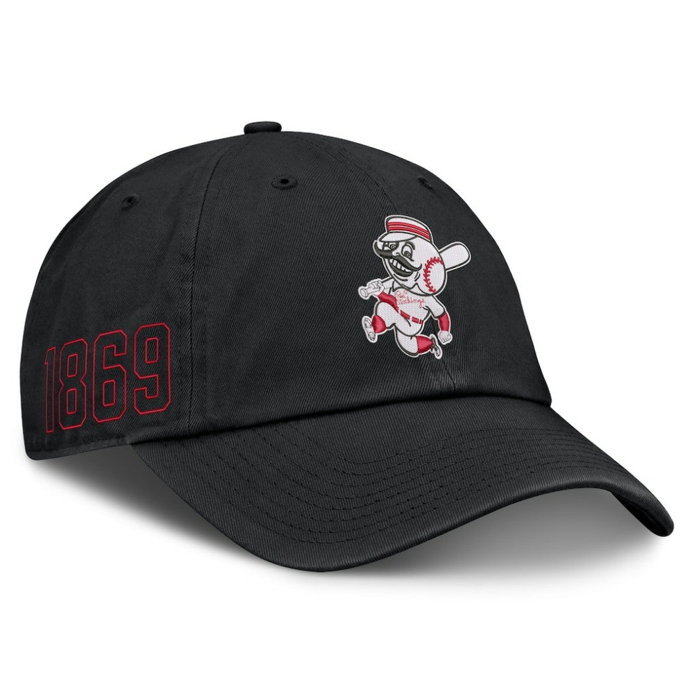 Cincinnati Reds Cooperstown Club Adjustable Hat - Black | Nike
