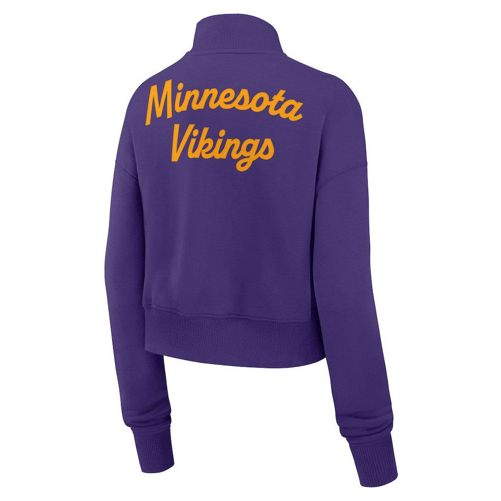 Minnesota Vikings Women's Phoenix Fleece Quarter-Zip Sweatshirt - Purple | Nike sale