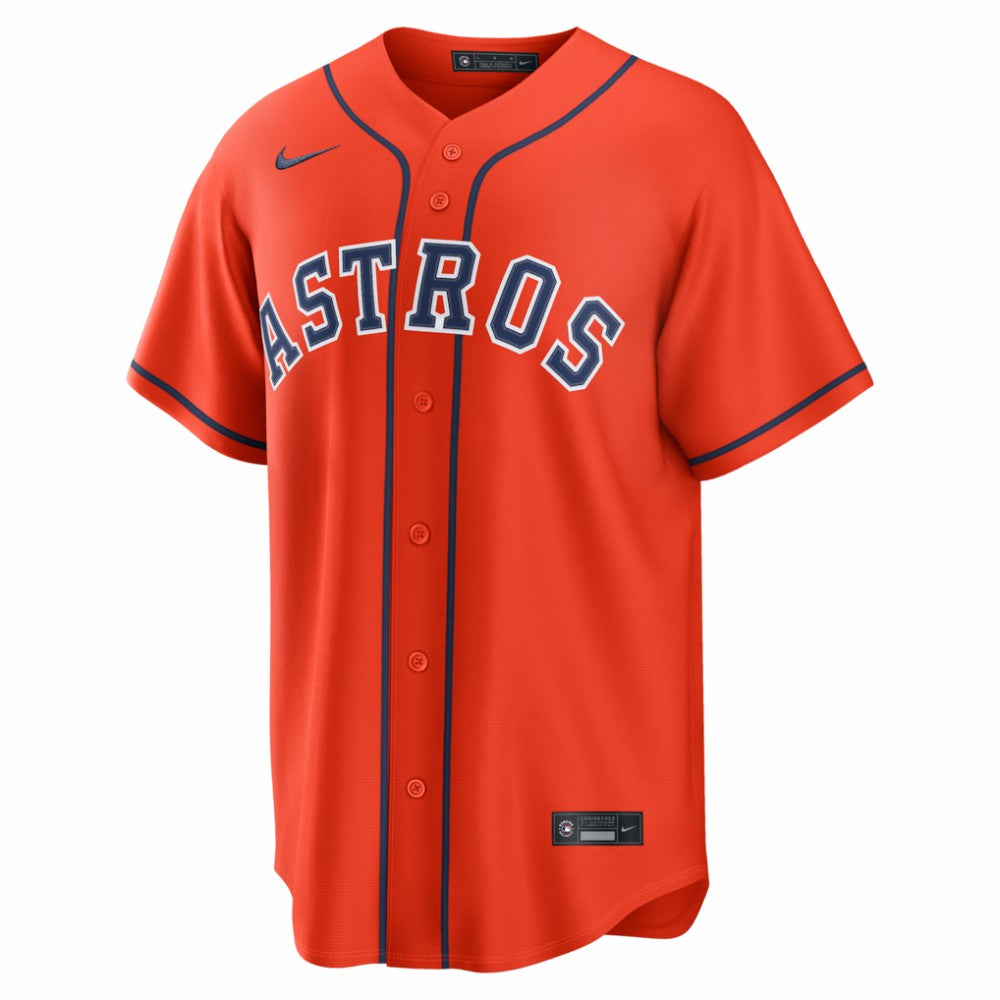 Jose Altuve Houston Astros Alternate Replica Jersey - Orange | Nike