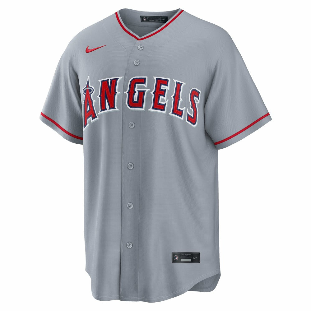 Mike Trout Los Angeles Angels Road Replica Jersey - Gray | Nike
