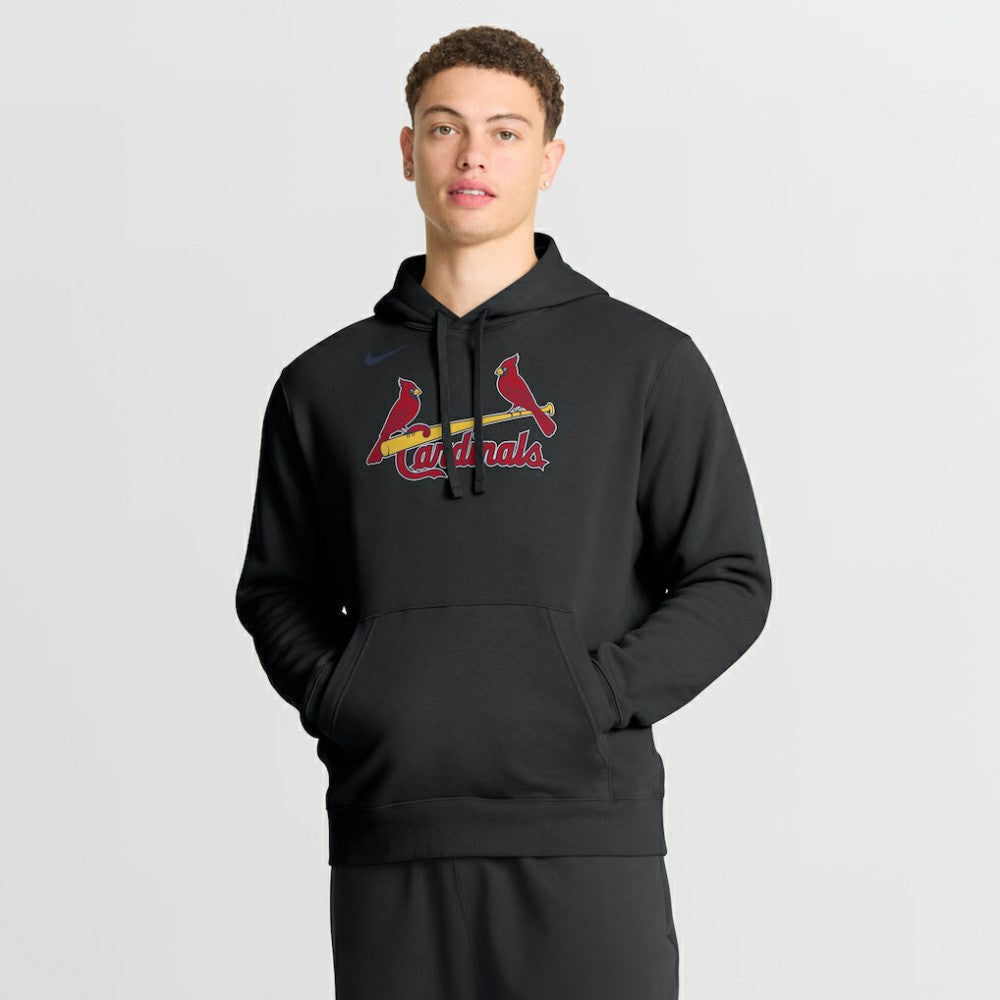 St. Louis Cardinals Dri-Fit Club Hoodie - Black | Nike