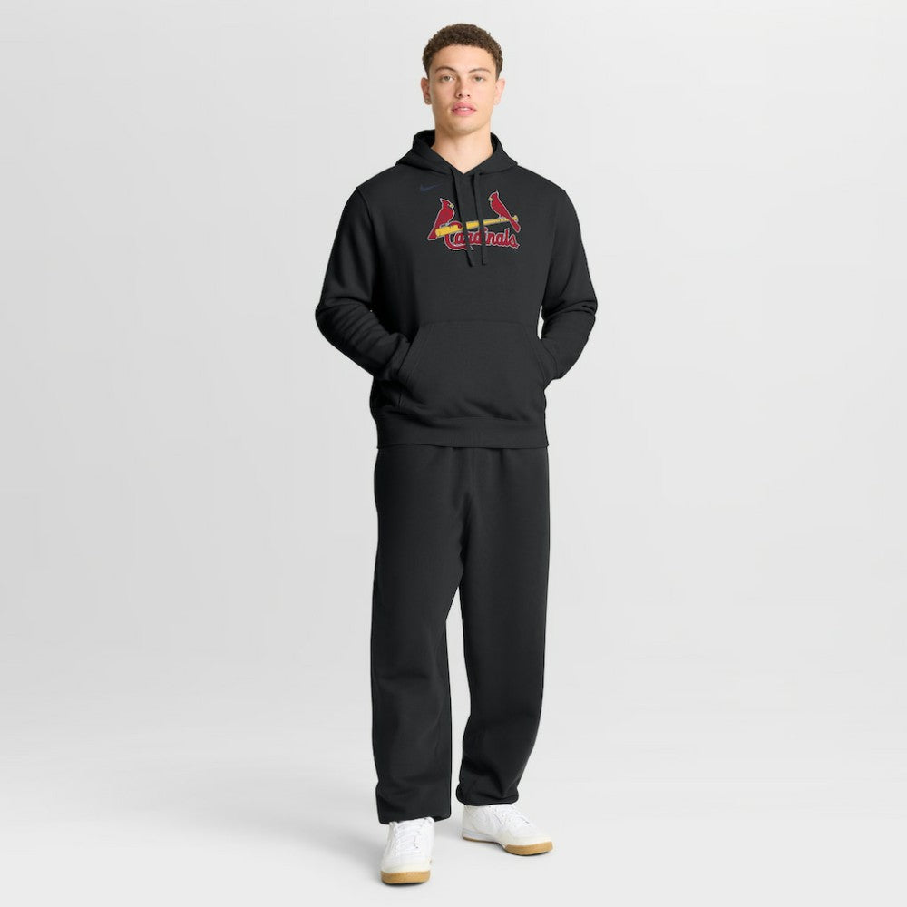St. Louis Cardinals Dri-Fit Club Hoodie - Black | Nike