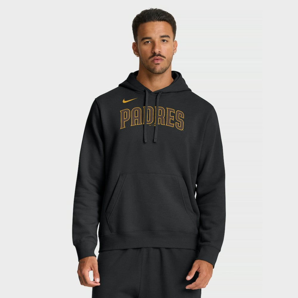 San Diego Padres Dri-Fit Club Hoodie - Black | Nike