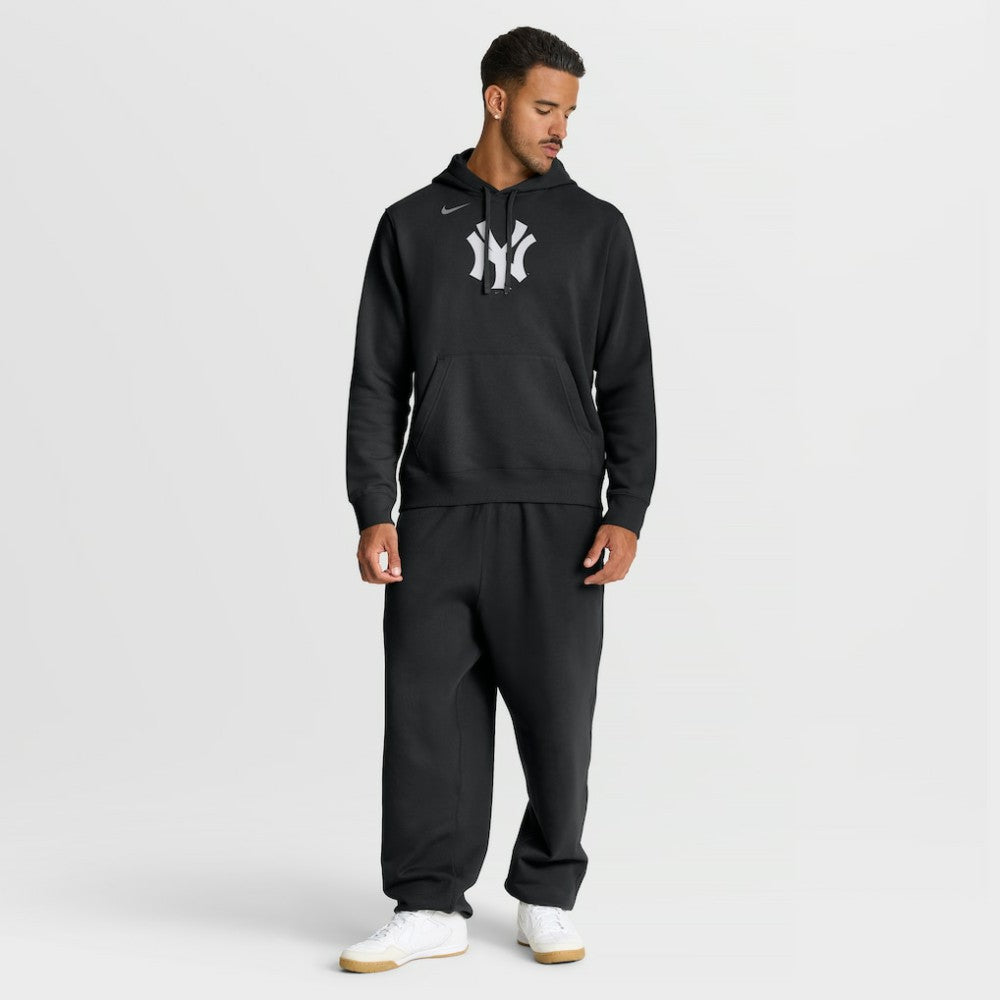 New York Yankees Dri-Fit Club Hoodie - Black | Nike