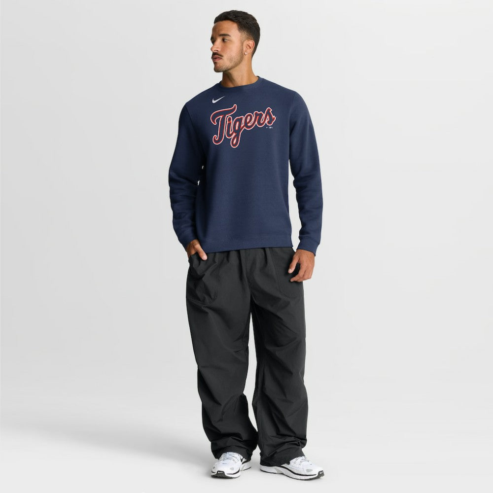 Detroit Tigers Primetime Wordmark Sweatshirt - Navy | Nike