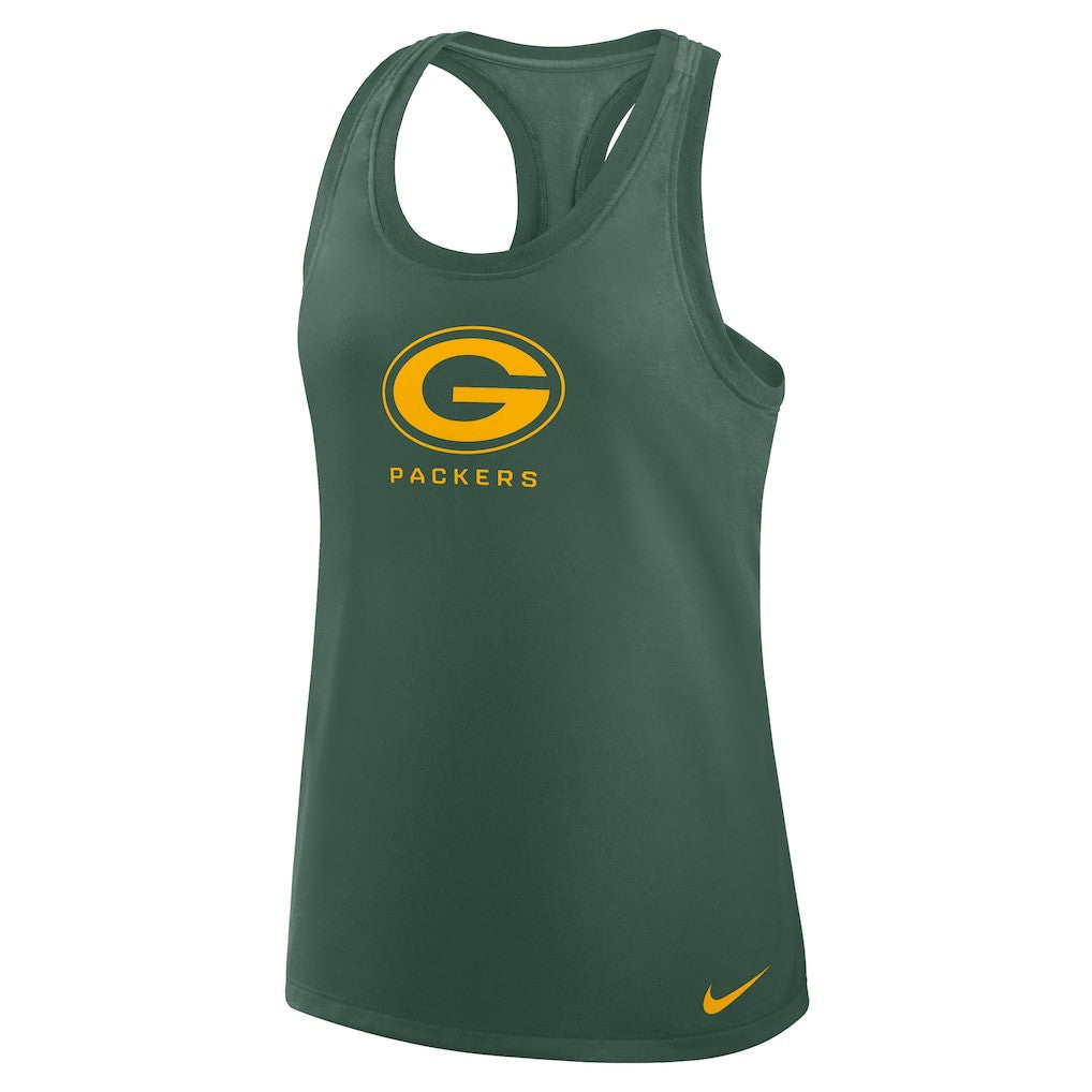 Green Bay Packers Women's Hurry Up Tri-Blend Dri-FIT Tank Top - Green | Nike for sale