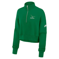 Philadelphia Eagles Women's Phoenix Fleece Quarter-Zip Sweatshirt - Kelly Green | Nike for sale