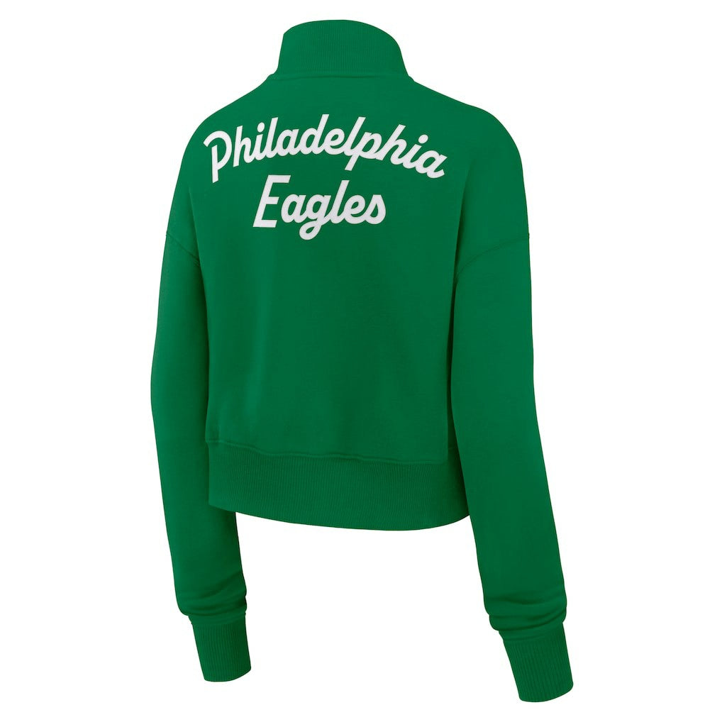 Philadelphia Eagles Women's Phoenix Fleece Quarter-Zip Sweatshirt - Kelly Green | Nike for sale