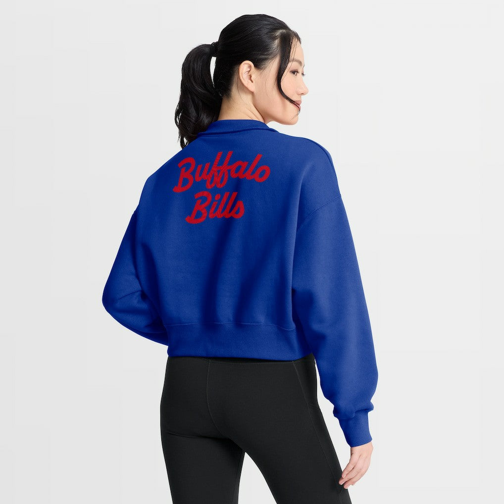 Buffalo Bills Women's Phoenix Fleece Quarter-Zip Sweatshirt - Royal | Nike discount