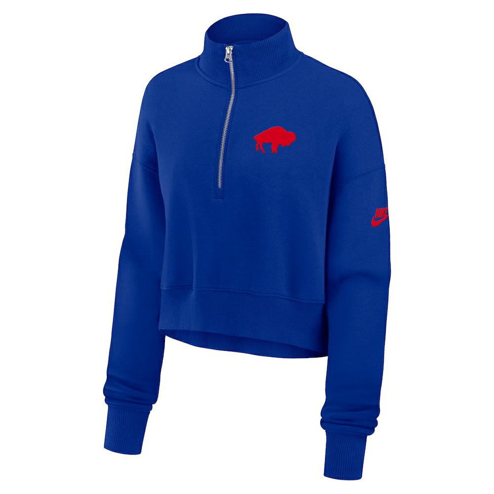 Buffalo Bills Women's Phoenix Fleece Quarter-Zip Sweatshirt - Royal | Nike discount