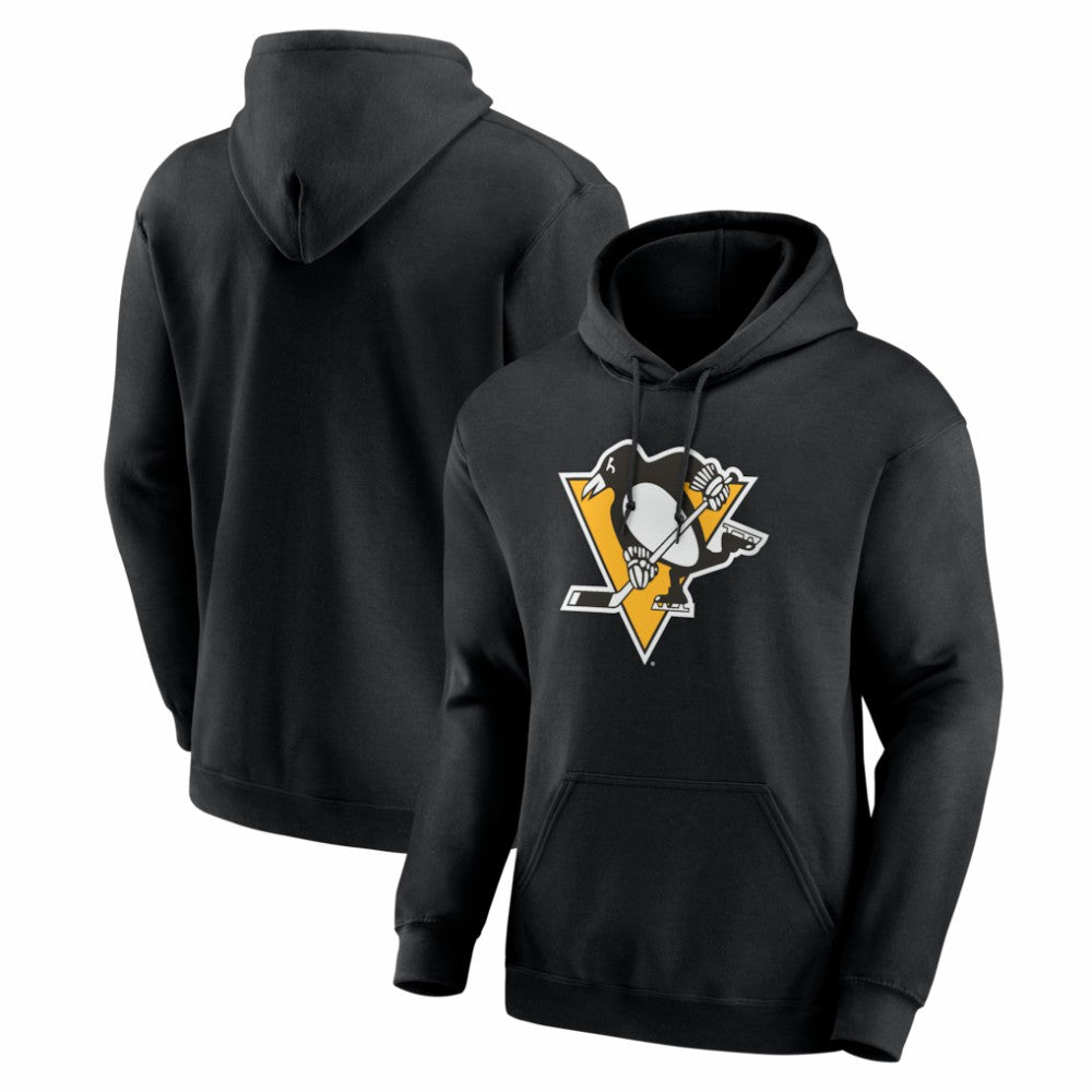 Pittsburgh Penguins Logo Athletic Essential Hoodie Black