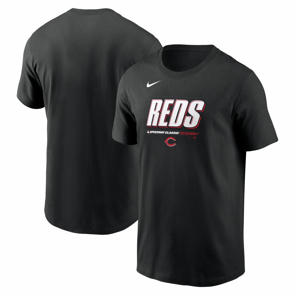 Cincinnati Reds 2025 MLB Speedway Classic Authentic Collection Wordmark T-Shirt - Black | Nike