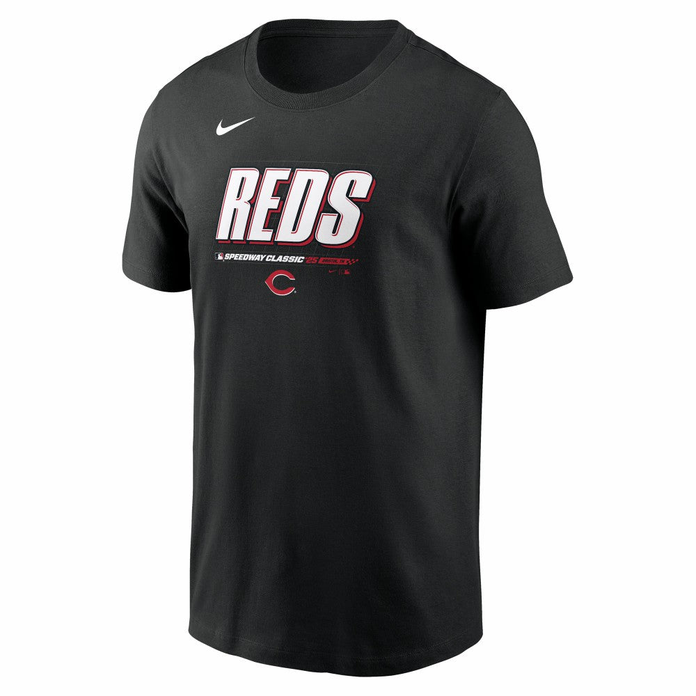 Cincinnati Reds 2025 MLB Speedway Classic Authentic Collection Wordmark T-Shirt - Black | Nike